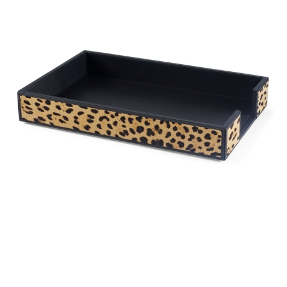Vtg Rare Ralph Lauren Leopard- print Paper tray